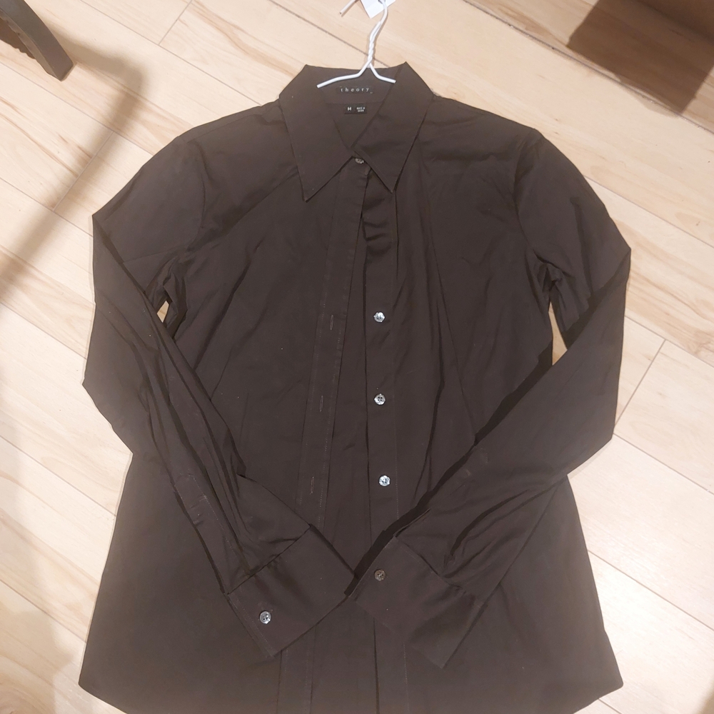 Theory Women's Black Dress Shirt